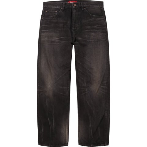 Distressed Loose Fit Selvedge Jean - Supreme