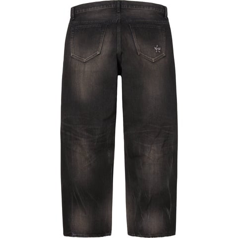 Distressed Loose Fit Selvedge Jean - Supreme