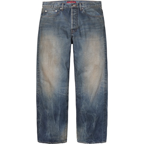 Distressed Loose Fit Selvedge Jean - Supreme