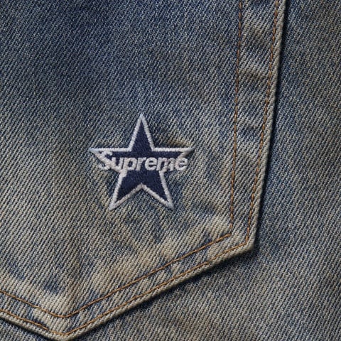 Distressed Loose Fit Selvedge Jean - Supreme