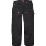 Supreme Jacquard Logos Double Knee Denim Painter Jean (FW25) - Black