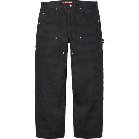 Jacquard Logos Double Knee Denim Painter Jean - Supreme