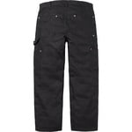 Supreme Jacquard Logos Double Knee Denim Painter Jean (FW25) - Black