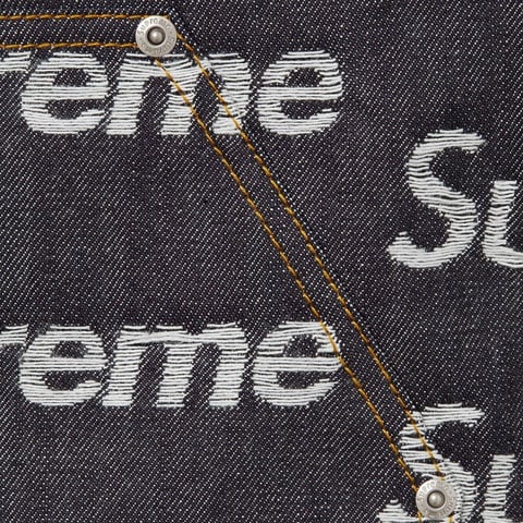 Jacquard Logos Double Knee Denim Painter Jean - Supreme