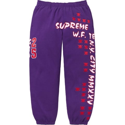 Supreme League Champs Sweatpant - Purple