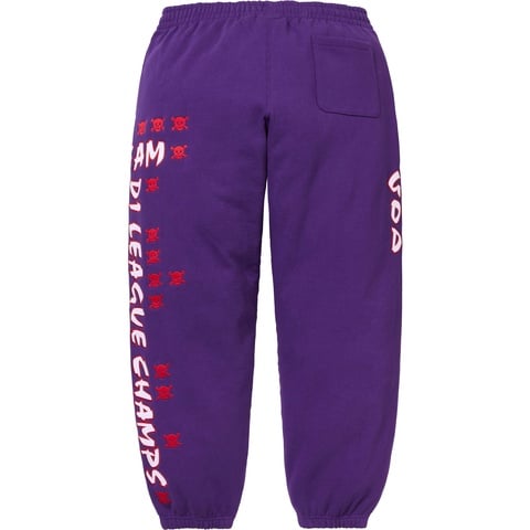 Supreme League Champs Sweatpant - Purple