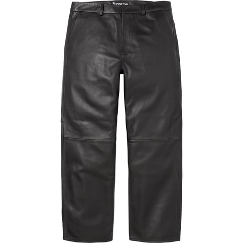Supreme Leather Trouser - Black