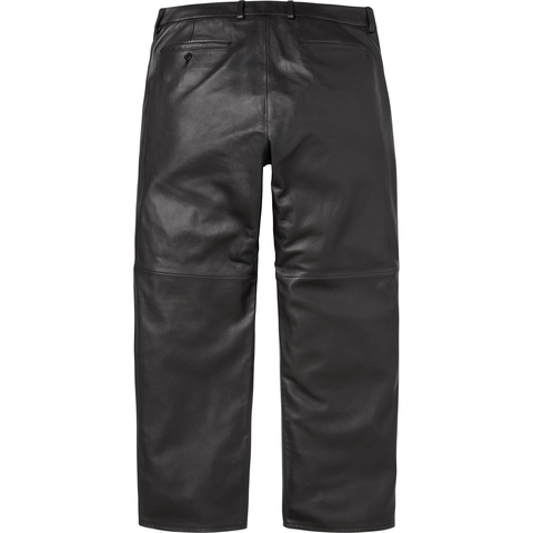 Supremeシュプリーム5Pocket Leather Pants wtaps Supreme S Logo Leather Baggy 5-Pocket Jean Black Men's - SS26 - US