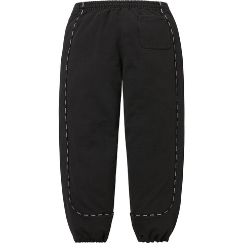 Supreme PIPING SWEAT PANTスウェットパンツ Supreme Curve Piping Sweatpant Black Men's - SS25 - US