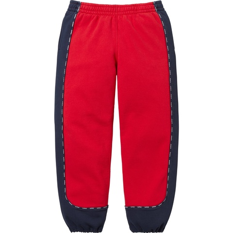 Supreme Piping Sweatpant - Red