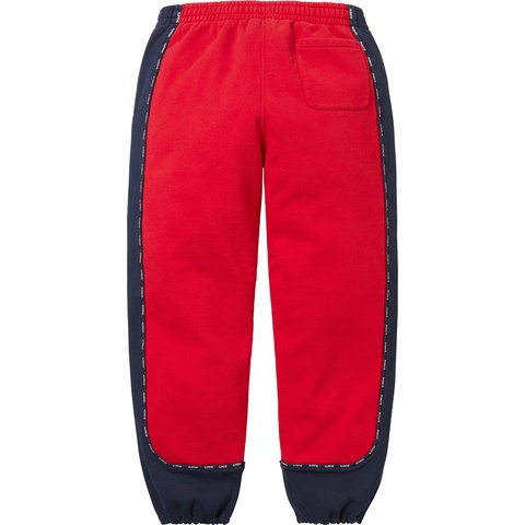 Supreme Piping Sweatpant - Red