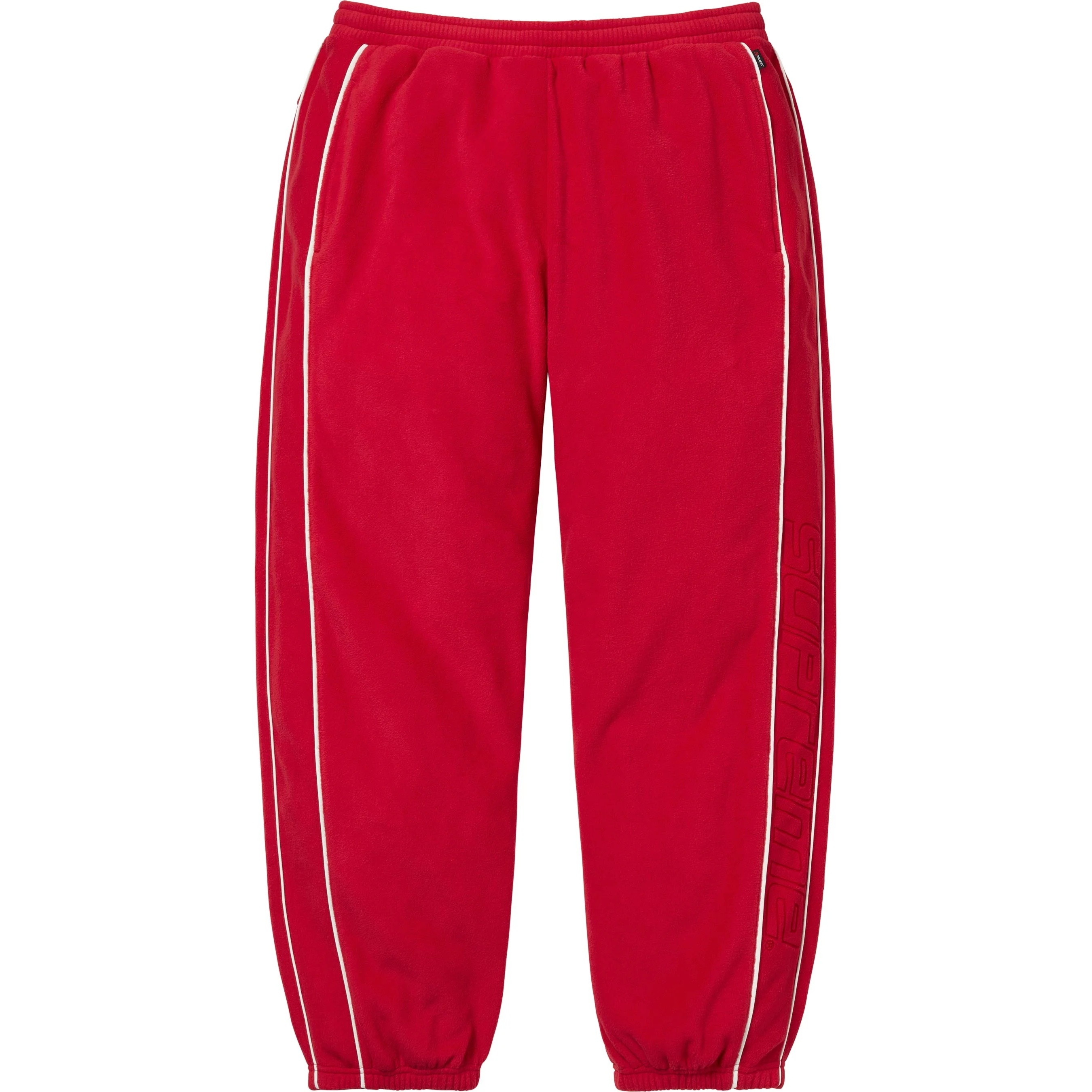 Supreme Polartec Reflective Piping Pant (FW25) - Red - $148