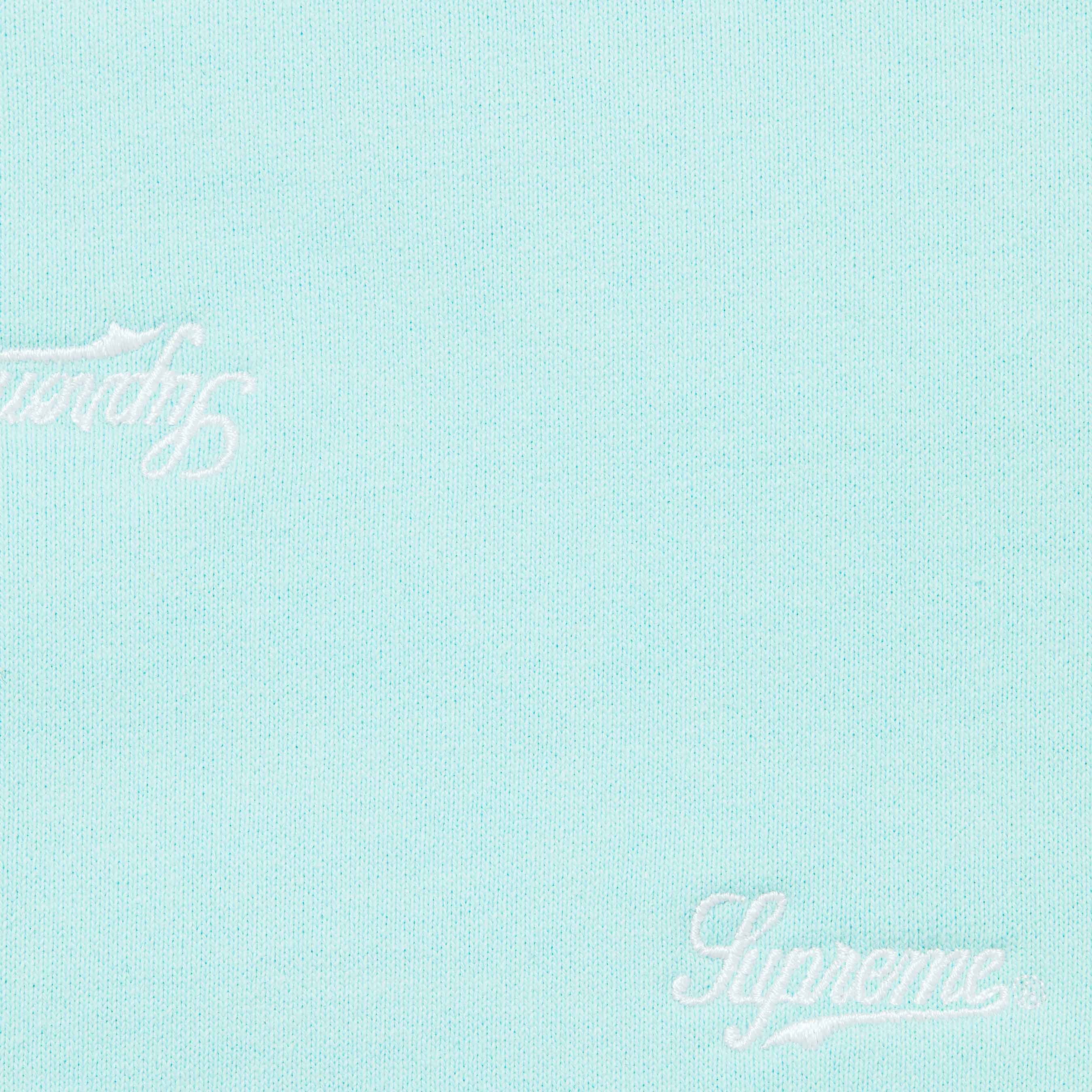 Supreme Repeat Script Sweatpant (FW25) - Aqua - $168