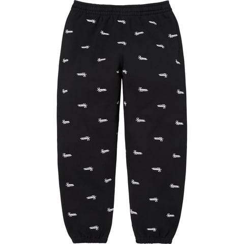 Supreme Repeat Script Sweatpant - Black
