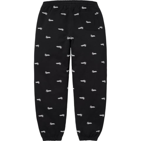 Supreme Repeat Script Sweatpant - Black