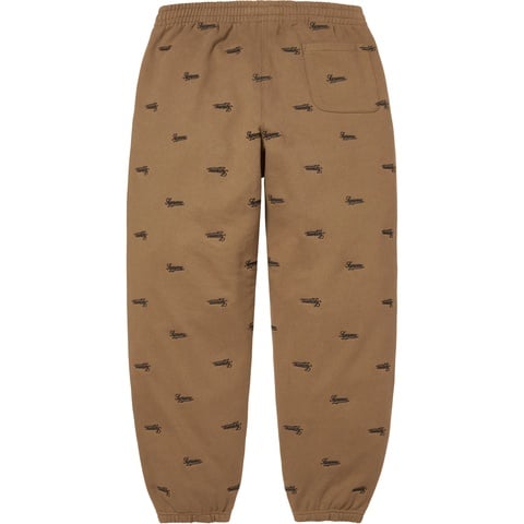 Supreme Repeat Script Sweatpant - Dark Khaki