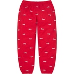 Supreme Repeat Script Sweatpant (FW25) - Red