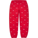 Supreme Repeat Script Sweatpant (FW25) - Red