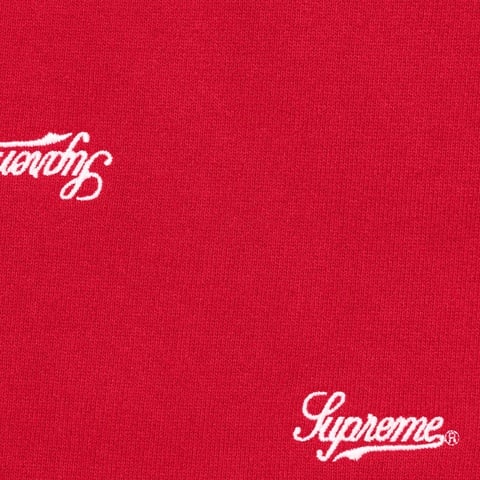 Supreme Repeat Script Sweatpant - Red