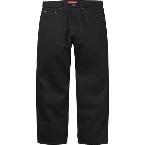 Supreme Rigid Loose Fit Selvedge Jean - Rigid Black