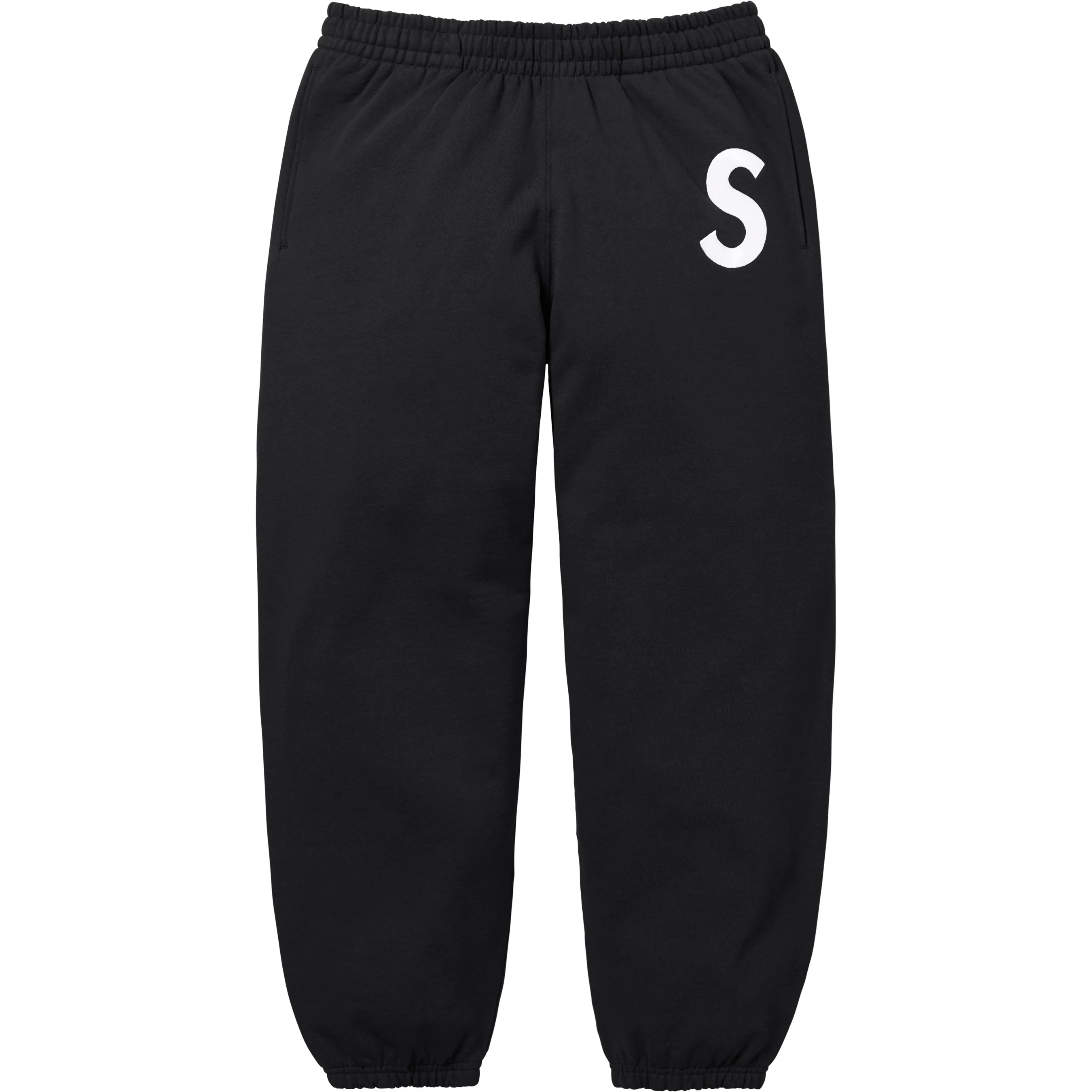 Supreme S Logo Sweatpant (FW25) - Black - $158