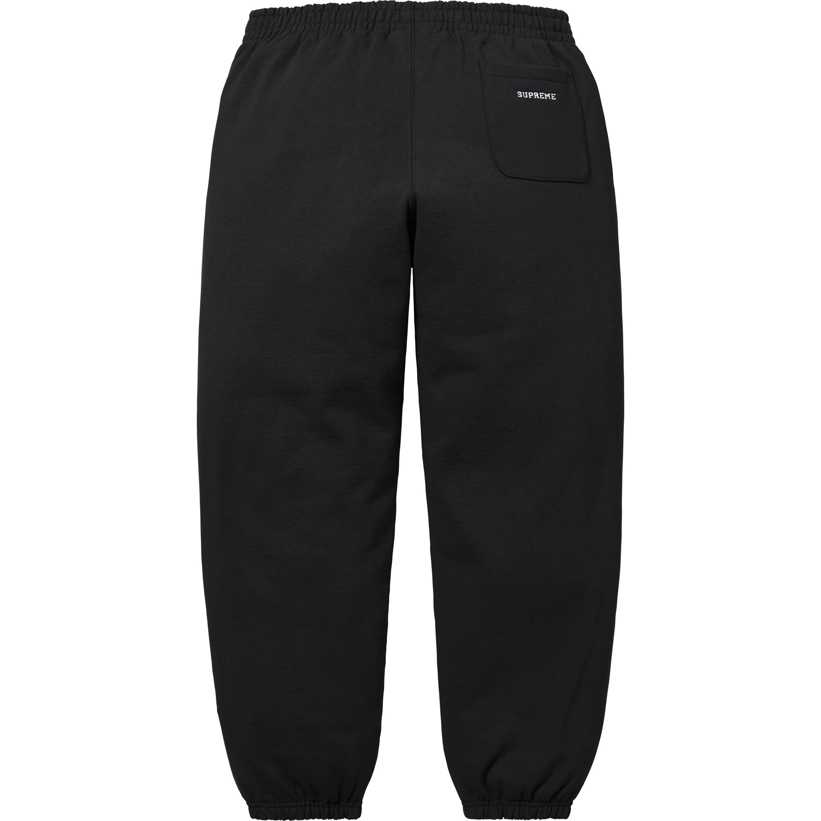 Supreme S Logo Sweatpant (FW25) - Black - $158