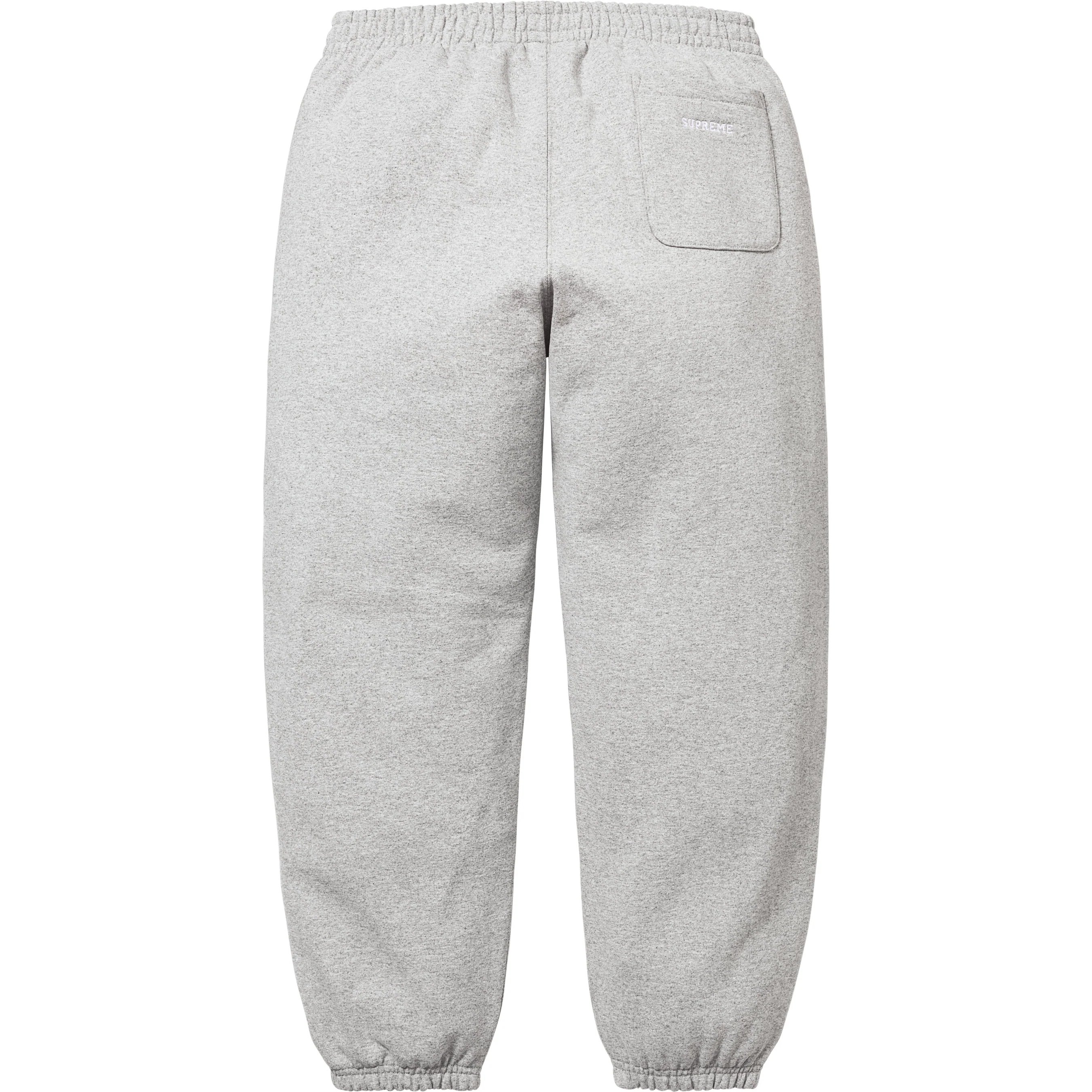 Supreme S Logo Sweatpant (FW25) - Heather Grey - $158