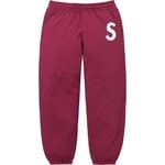 Supreme S Logo Sweatpant (FW25) - Raspberry