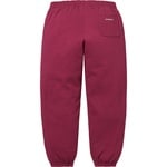 Supreme S Logo Sweatpant (FW25) - Raspberry