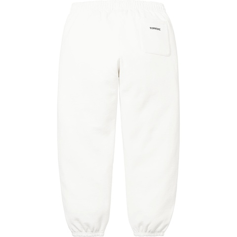 Supreme S Logo Sweatpant - White