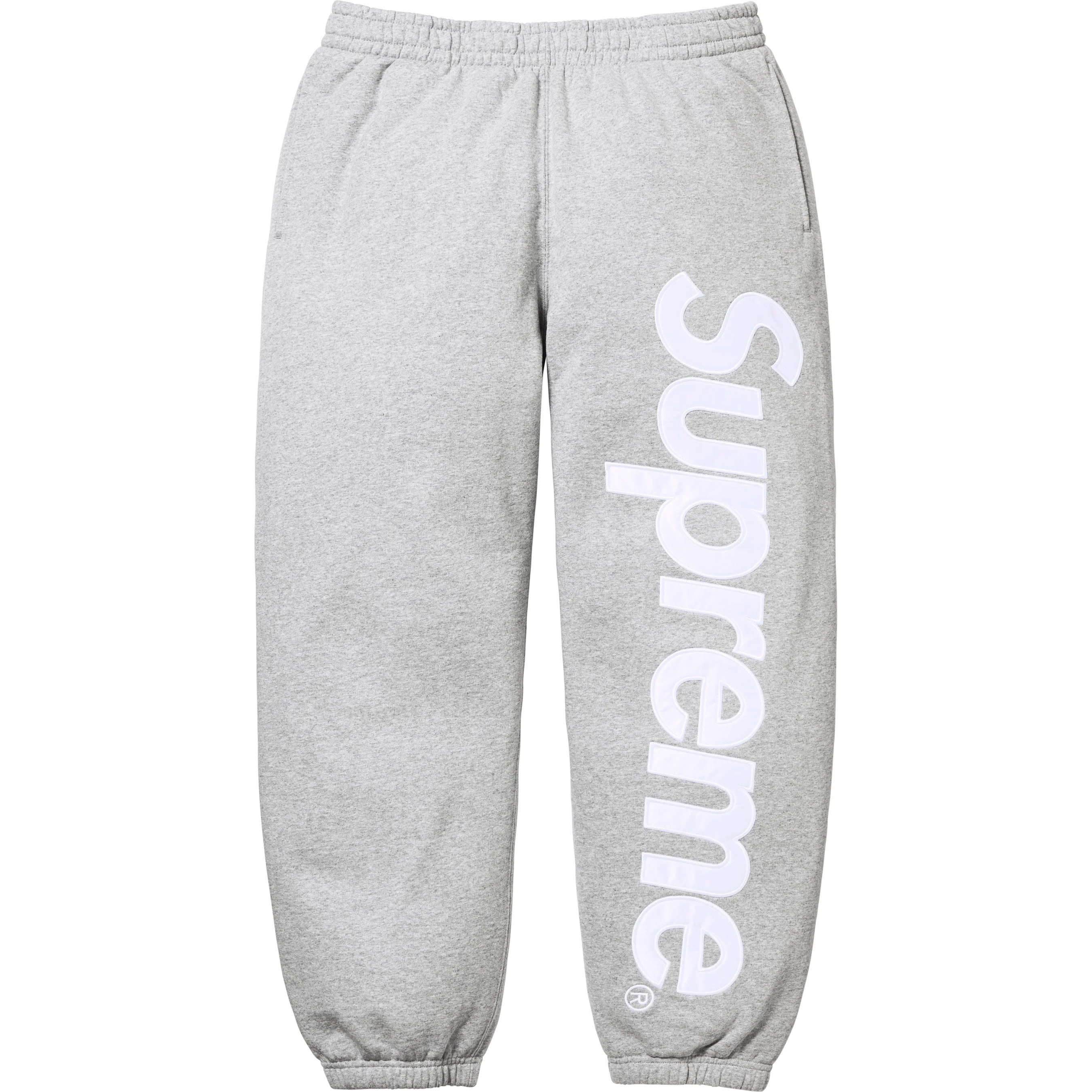 Supreme Satin Appliqué Sweatpant Supreme Satin Appliqué Sweatpant Black Men's - FW22 - US
