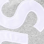 Supreme Satin Appliqué Sweatpant (FW25) - Heather Grey