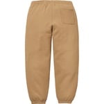 Supreme Satin Appliqué Sweatpant (FW25) - Light Tan