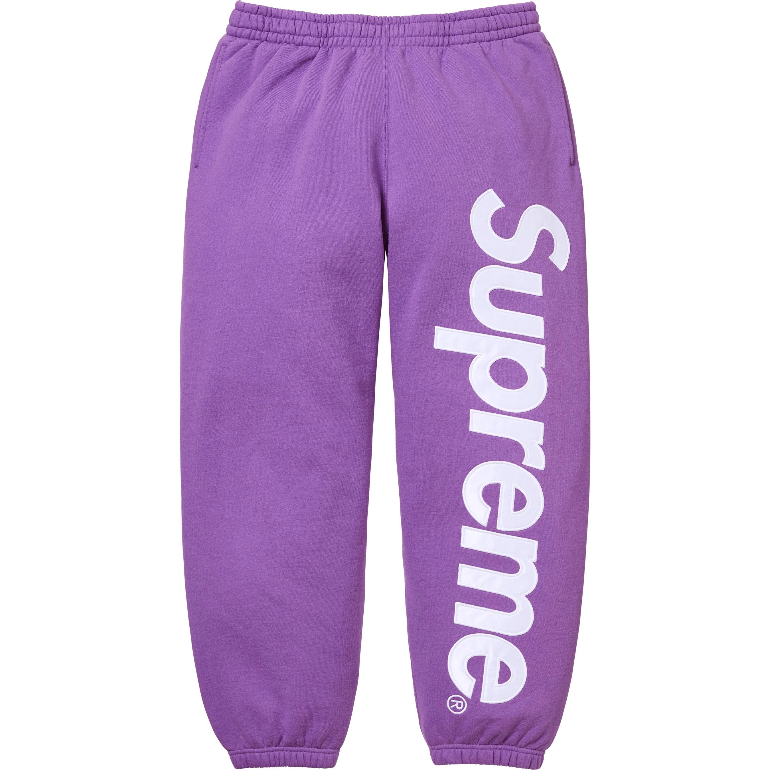 Supreme Satin Appliqué Sweatpant Supreme Satin Appliqué Sweatpant Black Men's - FW22 - US