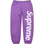 Supreme Satin Appliqué Sweatpant (FW25) - Violet