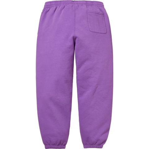 Supreme Satin Appliqué Sweatpant - Violet