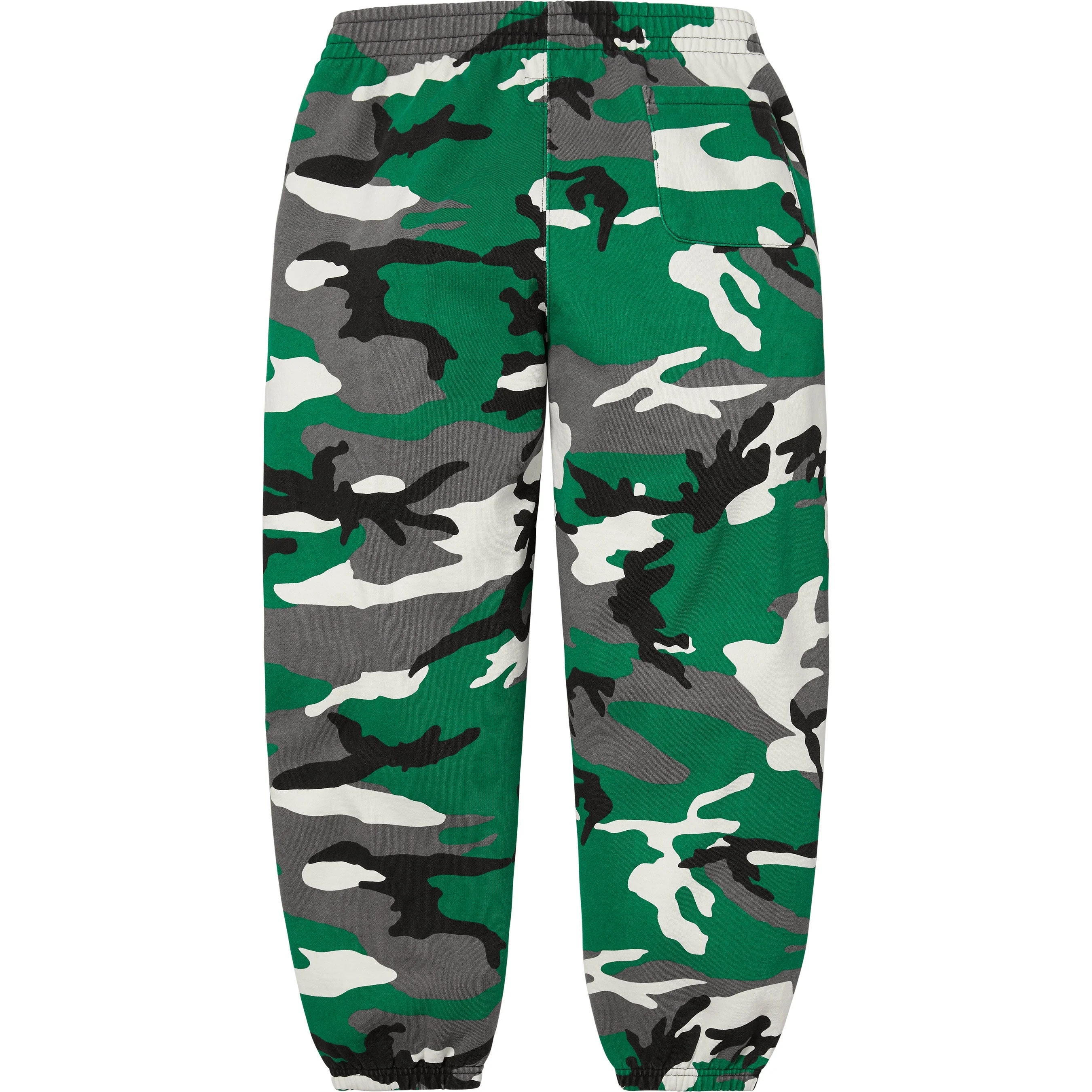 Supreme Small Box Sweatpant (FW25) - Green Camo - $158