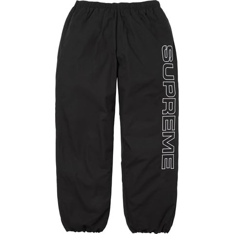 Supreme Spellout Embroidered Ripstop Track Pant - Black