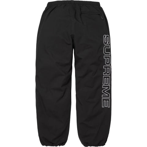 Supreme Spellout Embroidered Ripstop Track Pant - Black