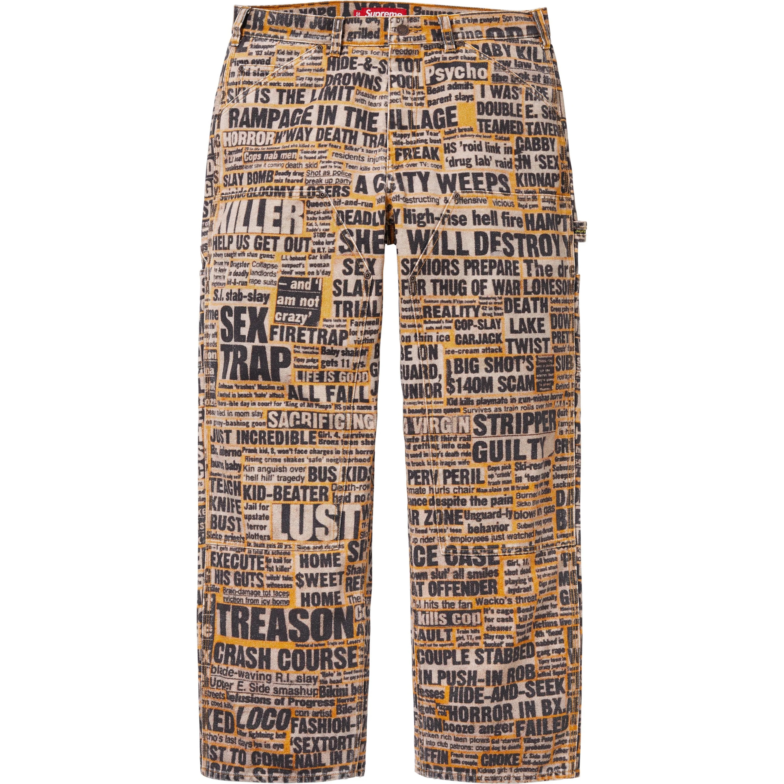 Supreme Supreme Dash Snow Double Knee Painter Pant (FW25) - Multicolor - $248