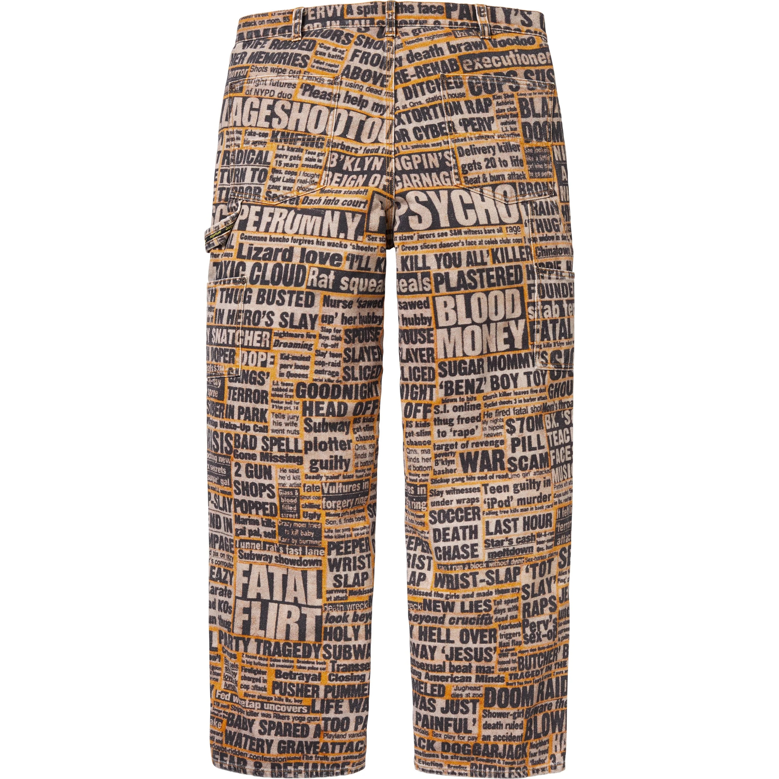 Supreme Supreme Dash Snow Double Knee Painter Pant (FW25) - Multicolor - $248