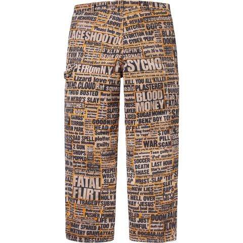 Supreme/Dash Snow Double Knee Painter Pant - Supreme