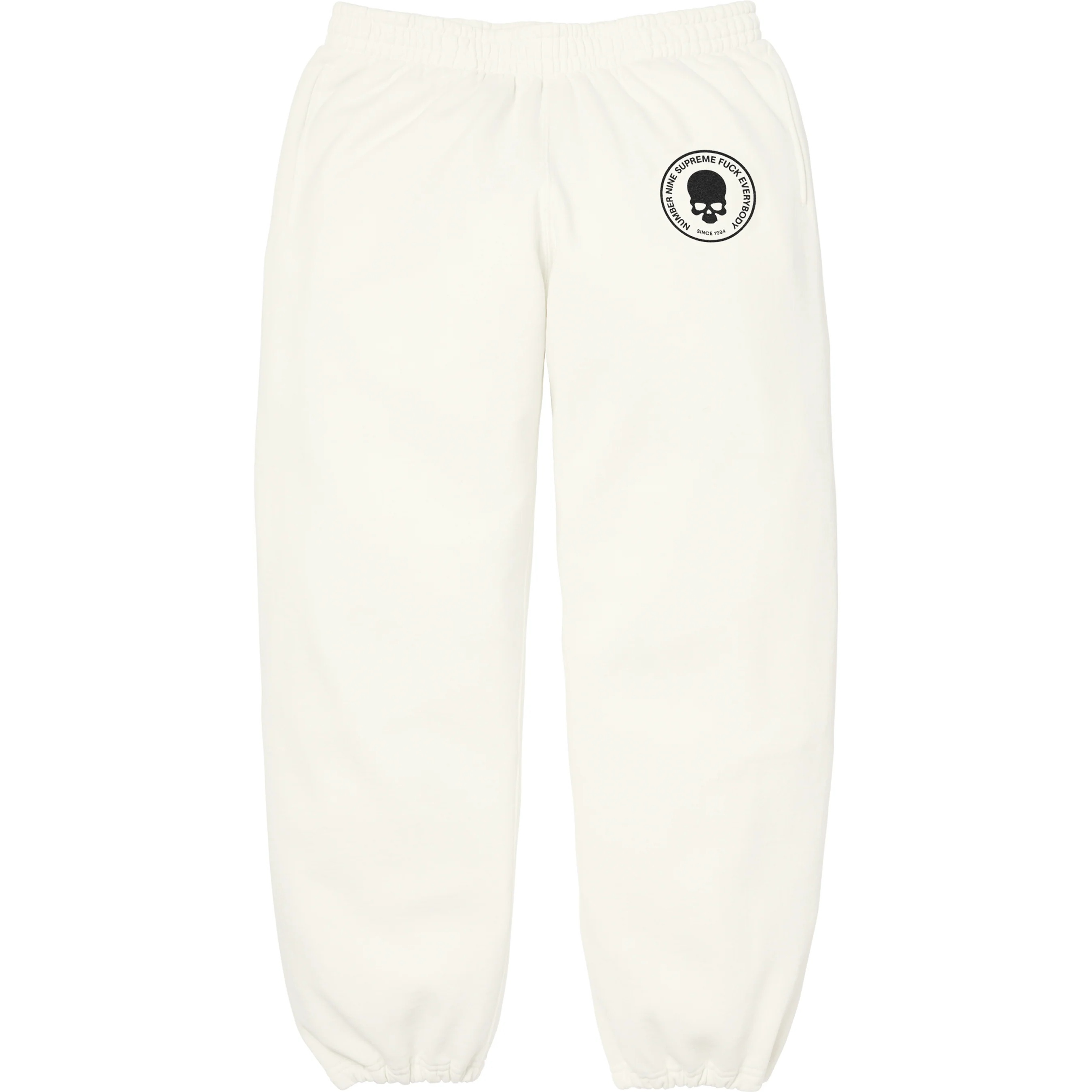 Supreme Supreme Number (N)ine Drawstring Sweatpant (FW25) - White - $178