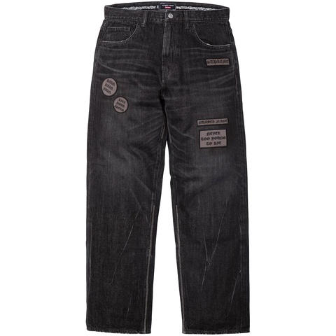 Supreme®/Number (N)ine® Patches Loose Fit Selvedge Jean - Supreme