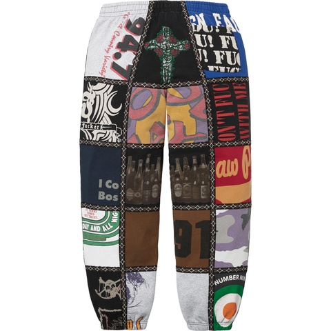Supreme®/Number (N)ine® Patchwork Sweatpant - Supreme
