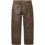 Supreme Supreme True Religion Loose Fit Leather Pant (FW25) - Brown