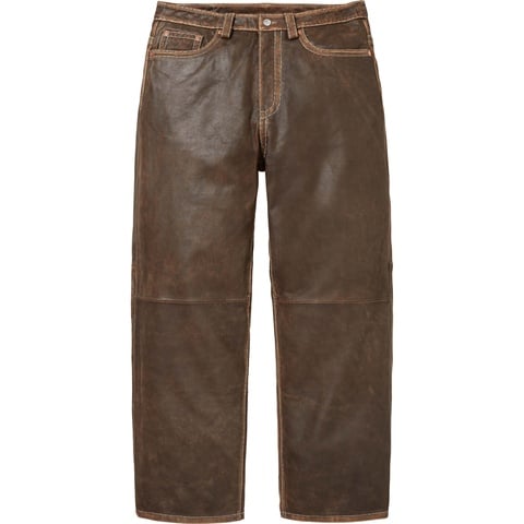 パンツ Supreme True Religion Leather Pants 34 Supreme®/True Religion® Loose Fit Leather Pant - Supreme