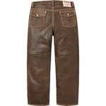 Supreme Supreme True Religion Loose Fit Leather Pant (FW25) - Brown