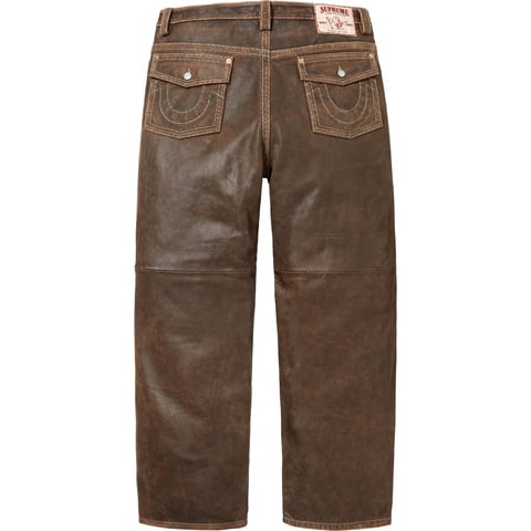 Supreme®/True Religion® Loose Fit Leather Pant - Supreme