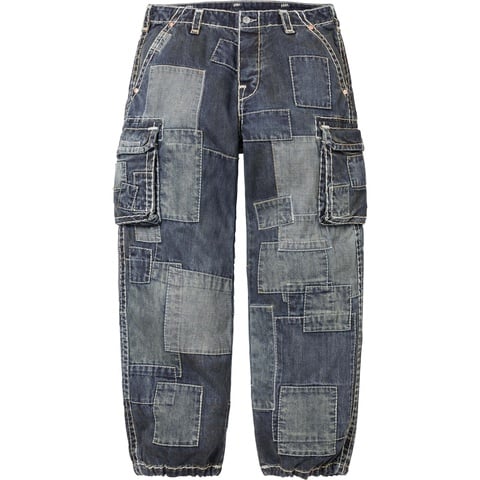 Supreme Supreme®/True Religion® Patchwork Cargo Pant - Dirty Indigo